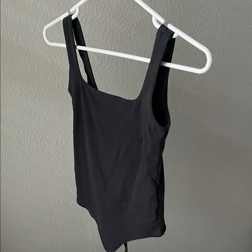 3/$15 Abercrombie & Fitch Black Square Neck Bodysuit